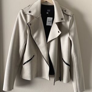 Kut From The Kloth Tan Suede Biker Jacket